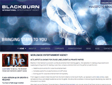Tablet Screenshot of blackburninternational.com